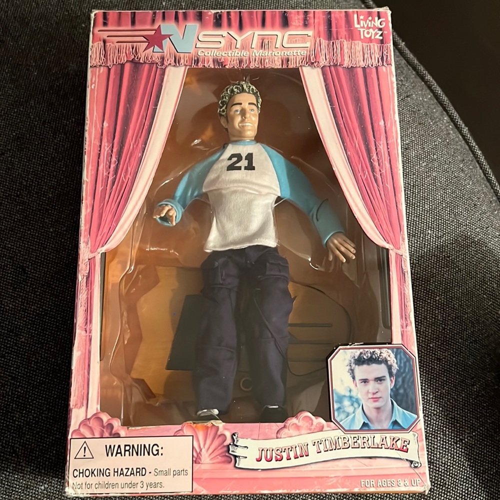 *NSYNC Justin Timberlake collectible marionette living toyz.